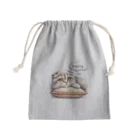 amakanaのまる耳ねこのほっこり時間 Mini Drawstring Bag