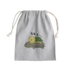 chicodeza by suzuriのすっぽんと緑亀 Mini Drawstring Bag