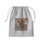 nico-cafe-yururiのエジプトを旅する気だるげナマケモノ Mini Drawstring Bag