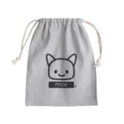 petitringo -プチリンゴ-の黒いなぁご Mini Drawstring Bag