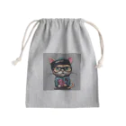 非常口社長のヒップホップ猫 Mini Drawstring Bag