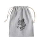 海坊主のトライバルウルフ Mini Drawstring Bag