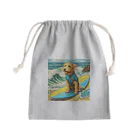 ハッピー・ディライト・ストアの波乗りDog Mini Drawstring Bag