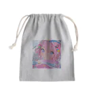 ぶーたんの雨音の中 Mini Drawstring Bag