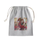 SAKIのクリスマスに歌う女性 Mini Drawstring Bag
