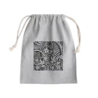 raio-nのモダン和風シマウマ Mini Drawstring Bag