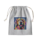 indezaのRainbow dog Mini Drawstring Bag