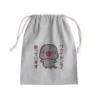 いんこ屋堂のワカケホンセイインコ飼っています（グレー/メス） Mini Drawstring Bag