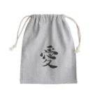 白カロの愛 Mini Drawstring Bag