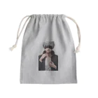 かわいい女の子とシュールな絵の五條　悟飯 Mini Drawstring Bag