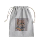 ミシンの猫 Mini Drawstring Bag