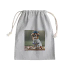 みりんちゃんショップの野球好きのコーイケルホンディエ Mini Drawstring Bag