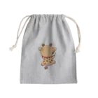 ゆづるの首を使わないキリン Mini Drawstring Bag