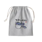 おもしろ書道Tシャツ専門店『てんくり』のフグの不具合 / 魚ダジャレシリーズ Mini Drawstring Bag