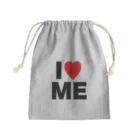 【シリーズ】おもしろ格言ショップの【おふざけシリーズ】I♡ME Mini Drawstring Bag