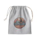 ファンシーTシャツ屋のアウトドアーワッペン夕日 Mini Drawstring Bag