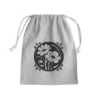 ファンシーTシャツ屋のクールなトライバルフラワーⅣ Mini Drawstring Bag