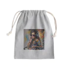 Olivi　StyleのDJ 女性イラスト Mini Drawstring Bag