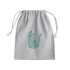 すーずクリエイティブの線画アートねこのモチーフグッズ Mini Drawstring Bag