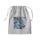 シロクマペンギンのエルフのサイバーピアニストの夏休み Mini Drawstring Bag