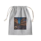 awawoの夕闇に染まるコロッセオの風景 Mini Drawstring Bag