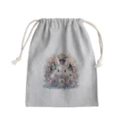 はなうさまほのうさぎと時計｡.:*･ﾟ Mini Drawstring Bag