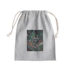 世界美術商店の縞模様のテーブルクロスのある静物画 / Still Life with Checked Tablecloth Mini Drawstring Bag