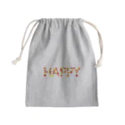 junichi-goodsのバルーン文字「HAPPY」（赤色系） Mini Drawstring Bag