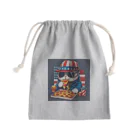 はまみるのファンキーなファット猫 Mini Drawstring Bag