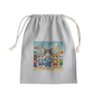 【volleyball online】の猫好きのみなさん必見！愛らしい猫のバレーボールグッズ Mini Drawstring Bag