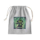 Louvreのダークヒーロー蛙 Mini Drawstring Bag