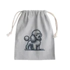 Tokyo_Doodleのもふもふアプリコット　トイプードル　ほえる Mini Drawstring Bag