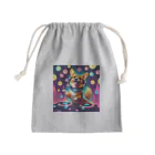 グアムドッグホテルズセレクトショップのDJのりのりコーギー Mini Drawstring Bag