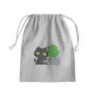 逃亡する猫「見世棚」のなかよし駅猫 Mini Drawstring Bag