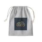 justraverのラインアートバイク（クラシック） Mini Drawstring Bag