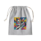 大人かわいい動物の世界のカラフル猫 Mini Drawstring Bag