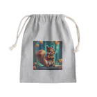 emi0215の可愛いリスのイラストグッズ Mini Drawstring Bag
