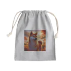 ANTARESの夕方の黄昏　柴犬 Mini Drawstring Bag