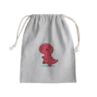 フラットザウルスの癒しのレッドザウルス Mini Drawstring Bag