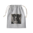 Olive_FLのレトロでかわいい写真は、一匹の愛らしい犬 Mini Drawstring Bag