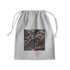 Laugh-Tのウサギとライオンのボクシング Mini Drawstring Bag