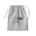 TAKE-TONの釣りをしていたい Mini Drawstring Bag