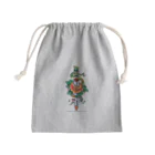 ファンシーTシャツ屋の蛇と薔薇のダガータトゥーデザイン Mini Drawstring Bag