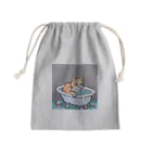 wakuwaku26のお風呂に入るボス猫 Mini Drawstring Bag