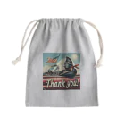 NAOKI_canonのゴリラのThank you！（赤い車①） Mini Drawstring Bag