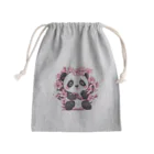 waterpandaの満開桜とパンダ Mini Drawstring Bag