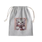 あにまるずのほわいとたいがー Mini Drawstring Bag