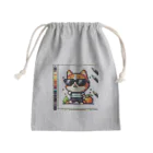 BinaryStoreのキャンバスネコ Mini Drawstring Bag