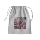 ねこねこねこんのピンクハート Mini Drawstring Bag