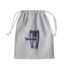 N703のデニムジーンズプリントアイテム Mini Drawstring Bag